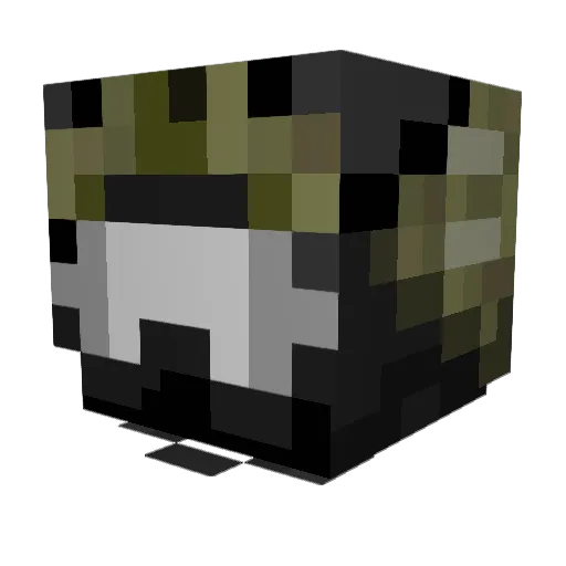 KKolibri_01 Minecraft avatar head, 3D render