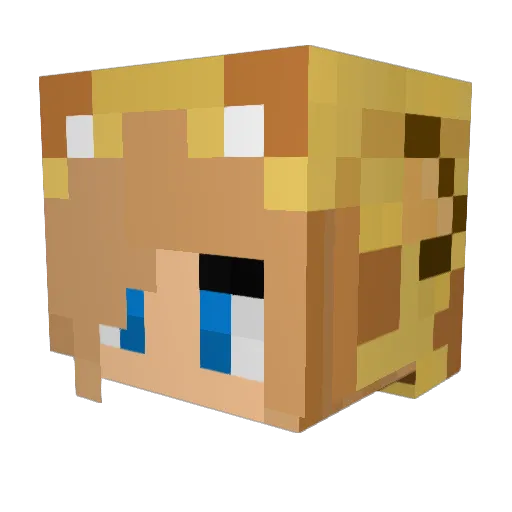 KKpanda101 Minecraft avatar head, 3D render