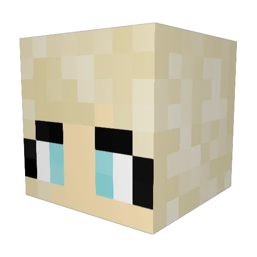 KKrocks9 Minecraft avatar head, 3D render
