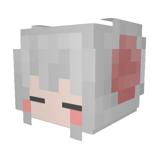 KKuVer Minecraft avatar head, 3D render