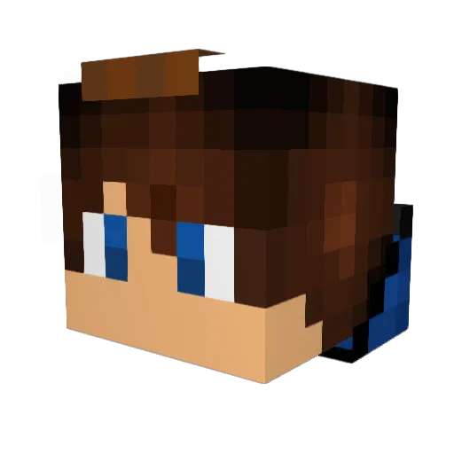 KKyleXY Minecraft avatar head, 3D render