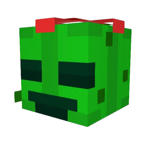 KL348 Minecraft avatar head, 3D render