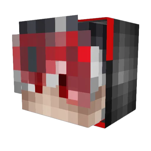 KLALAON Minecraft avatar head, 3D render