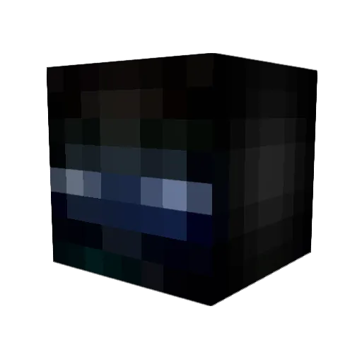 KLAMARBOT Minecraft avatar head, 3D render