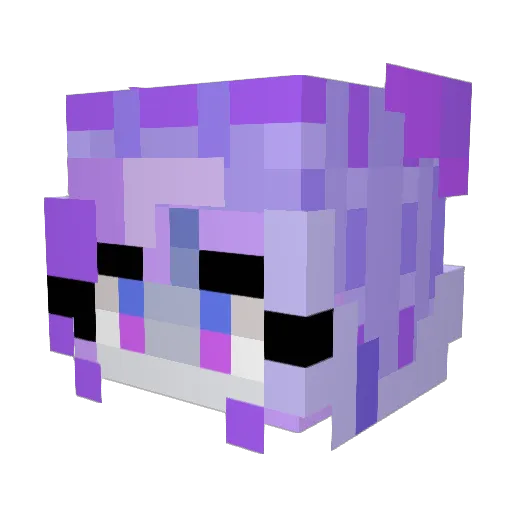 KLAnimations Minecraft avatar head, 3D render