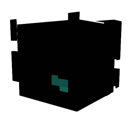 KLDOLOR Minecraft avatar head, 3D render