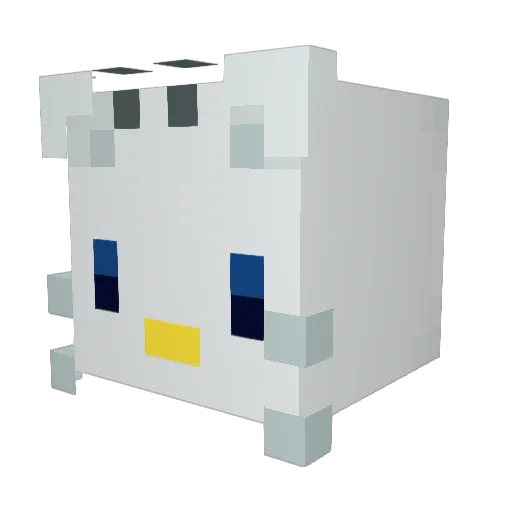 KLDY0907 Minecraft avatar head, 3D render