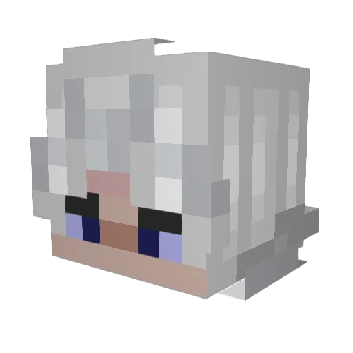 KLE1KER Minecraft avatar head, 3D render
