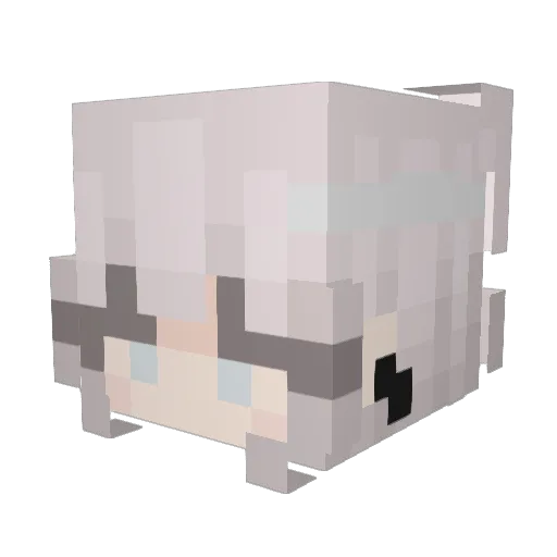 KLH09 Minecraft avatar head, 3D render