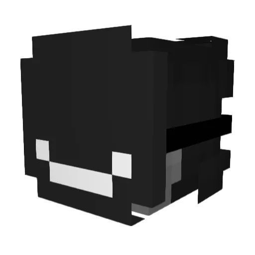 KLHY Minecraft avatar head, 3D render