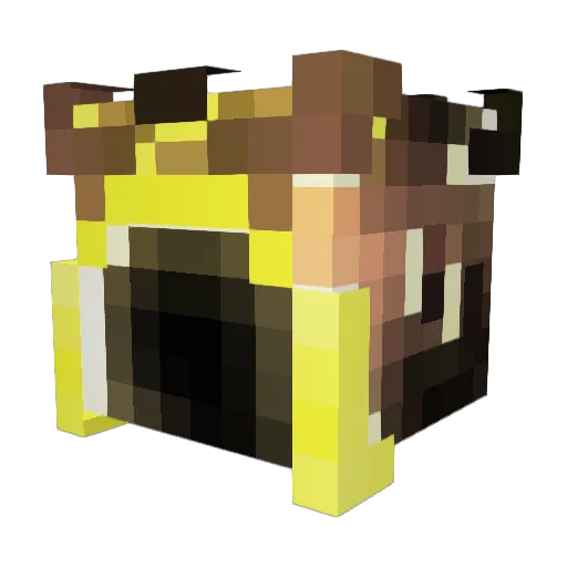 KLINGONAC Minecraft avatar head, 3D render