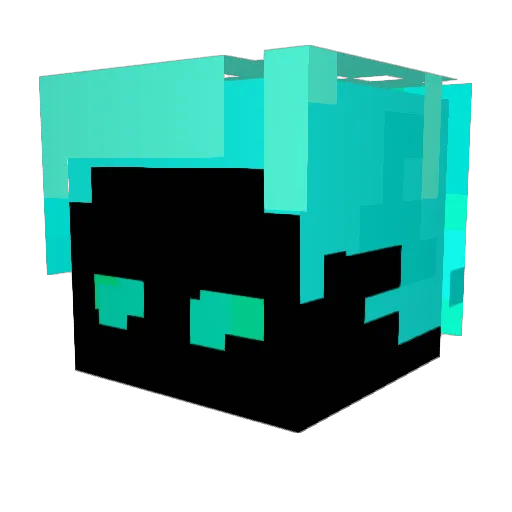 KLKARSPS Minecraft avatar head, 3D render