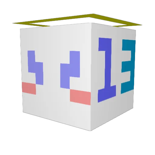 KLMS__00 Minecraft avatar head, 3D render