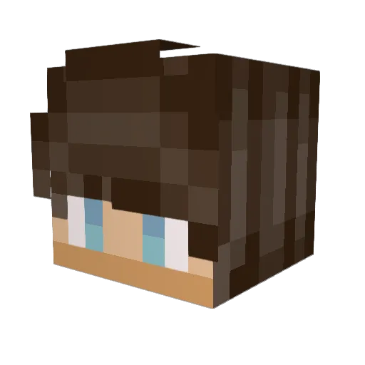 KLPPKS Minecraft avatar head, 3D render