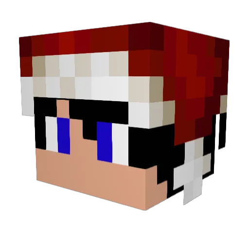 KL_JOKER Minecraft avatar head, 3D render