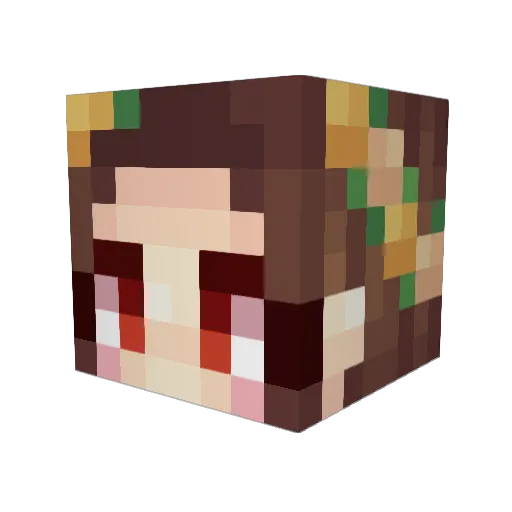KL_changge Minecraft avatar head, 3D render