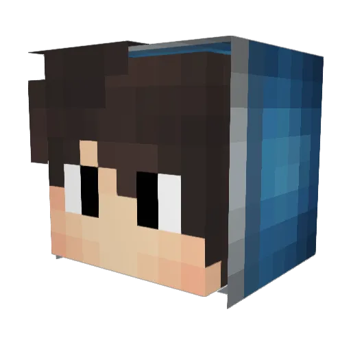 KLeNeR_ Minecraft avatar head, 3D render