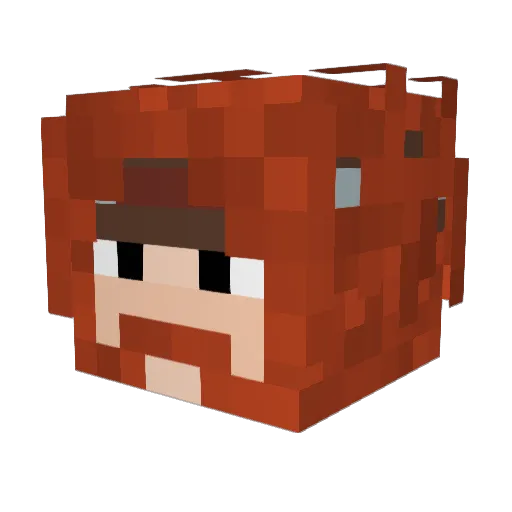 KLinin Minecraft avatar head, 3D render