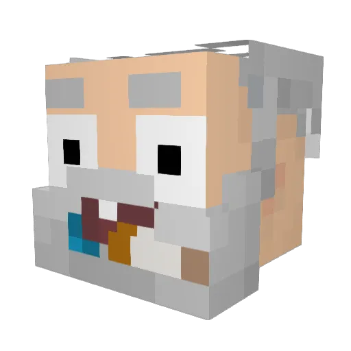 KLink13 Minecraft avatar head, 3D render