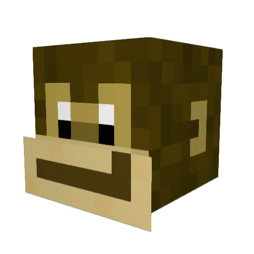 KLlow Minecraft avatar head, 3D render