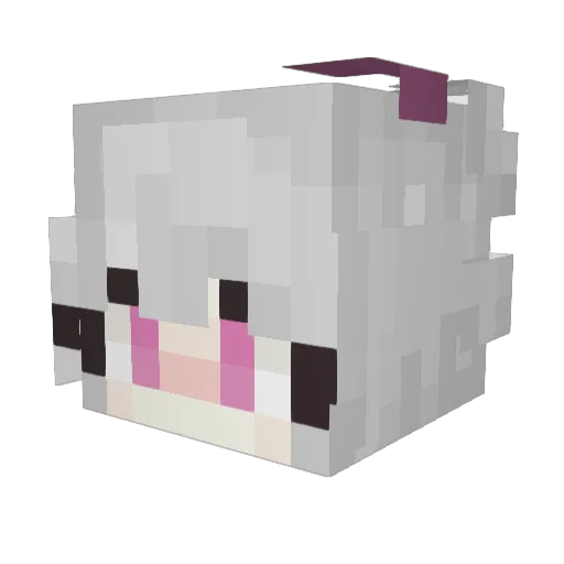KLow_GG Minecraft avatar head, 3D render