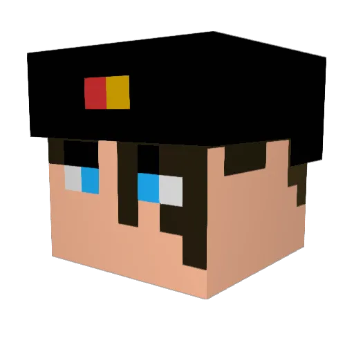 KMAngel13 Minecraft avatar head, 3D render
