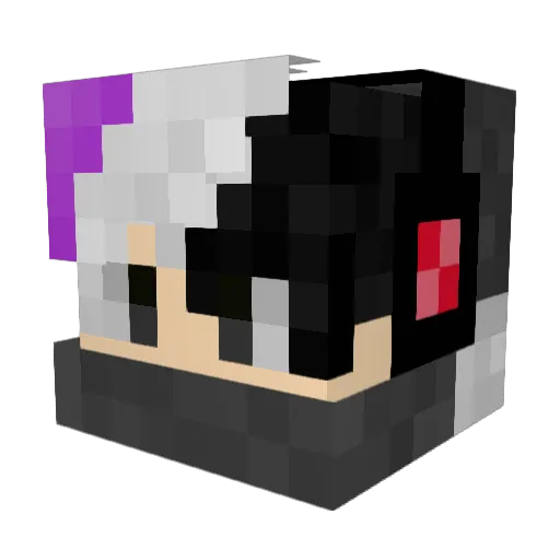 KMFX_ Minecraft avatar head, 3D render