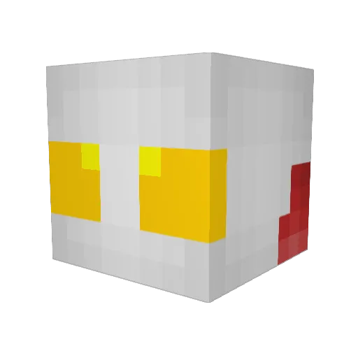 KMGPZYH Minecraft avatar head, 3D render