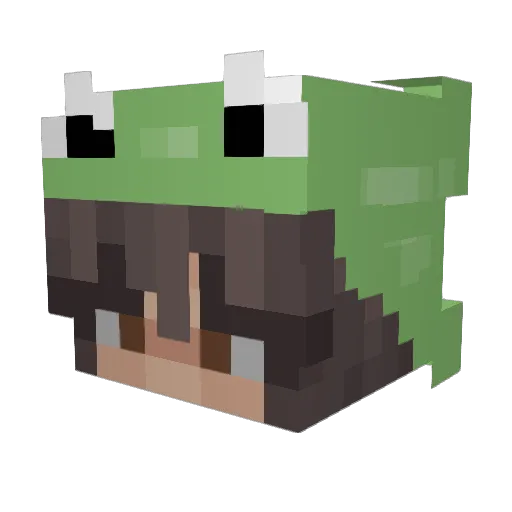 KMH1613 Minecraft avatar head, 3D render
