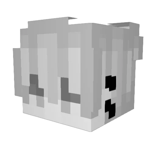 KMM0113 Minecraft avatar head, 3D render