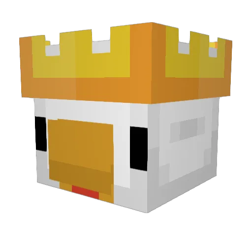 KMM100 Minecraft avatar head, 3D render