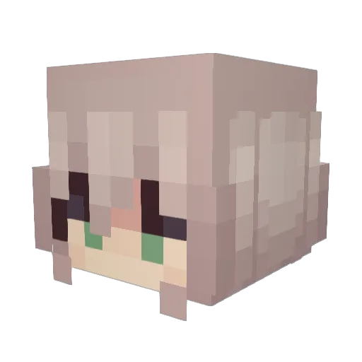 KMM_ItsumiErika Minecraft avatar head, 3D render