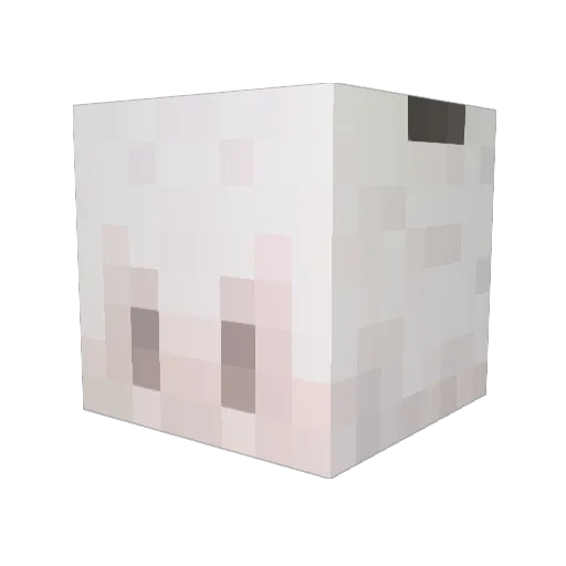 KM_12_13 Minecraft avatar head, 3D render