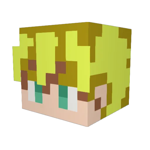 KMaggzy Minecraft avatar head, 3D render