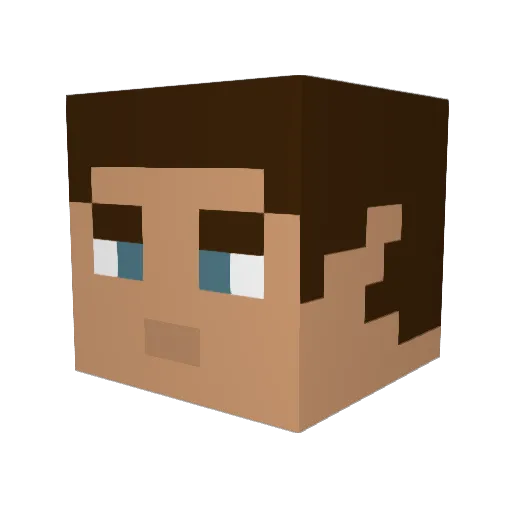KMilkshake Minecraft avatar head, 3D render