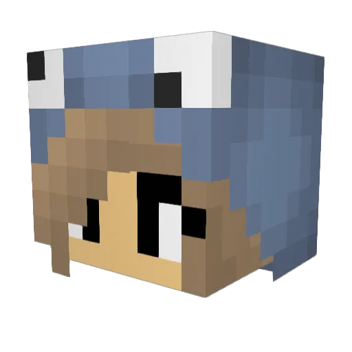 KMunster Minecraft avatar head, 3D render