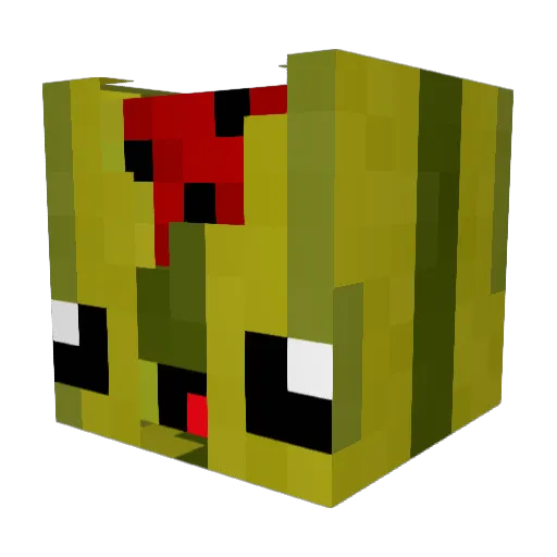 KN3x Minecraft avatar head, 3D render