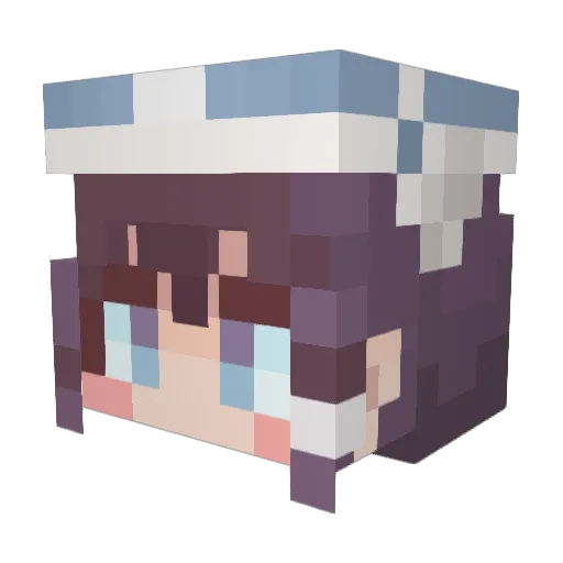 KN6397 Minecraft avatar head, 3D render