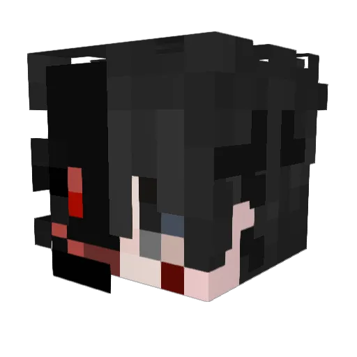 KN7K Minecraft avatar head, 3D render