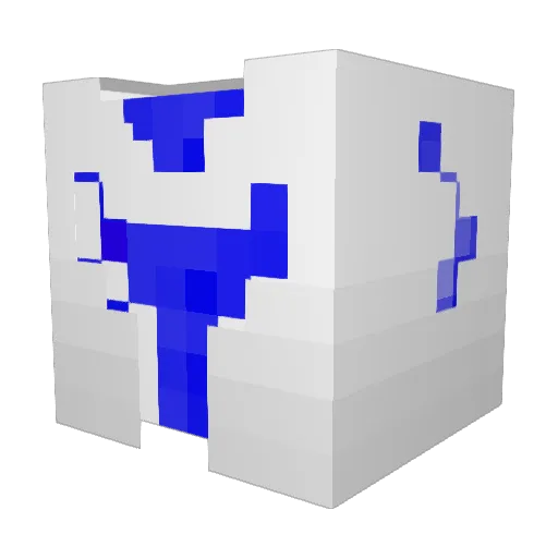 KNG_GL1tchless Minecraft avatar head, 3D render