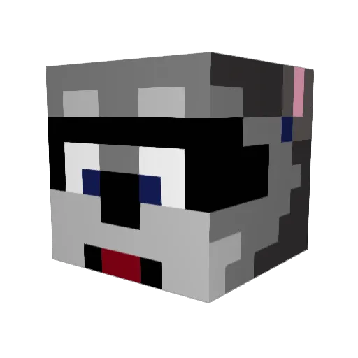 KNIFESLAYER28 Minecraft avatar head, 3D render