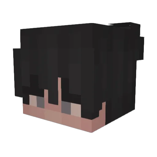KNMM_07 Minecraft avatar head, 3D render