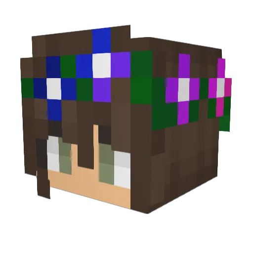 KNOOXYY Minecraft avatar head, 3D render