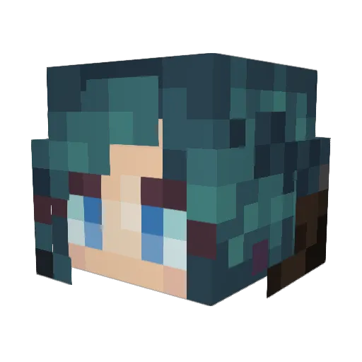 KNOXXIS Minecraft avatar head, 3D render