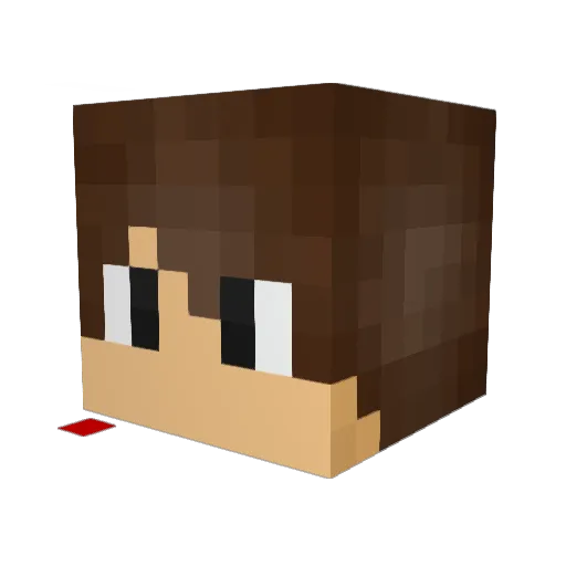 KNT0702 Minecraft avatar head, 3D render