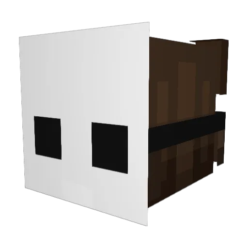 KNU12 Minecraft avatar head, 3D render