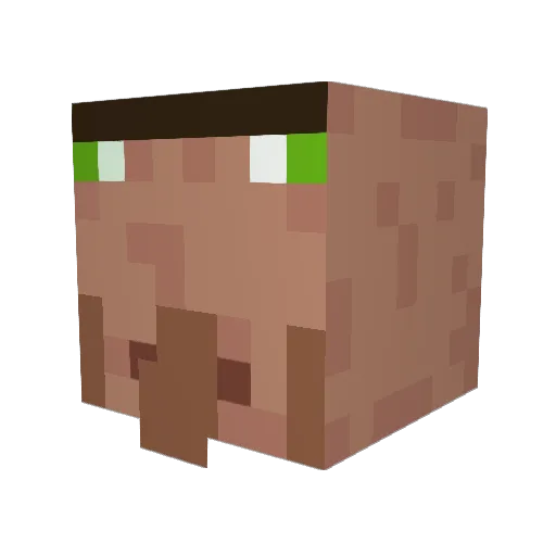 KNZ00 Minecraft avatar head, 3D render
