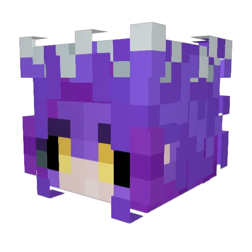 KNightshade66 Minecraft avatar head, 3D render
