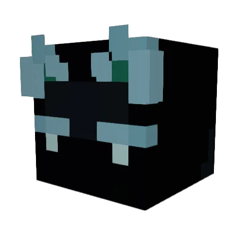 KNnyo2 Minecraft avatar head, 3D render