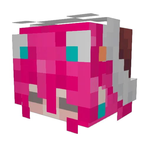 KOA5 Minecraft avatar head, 3D render